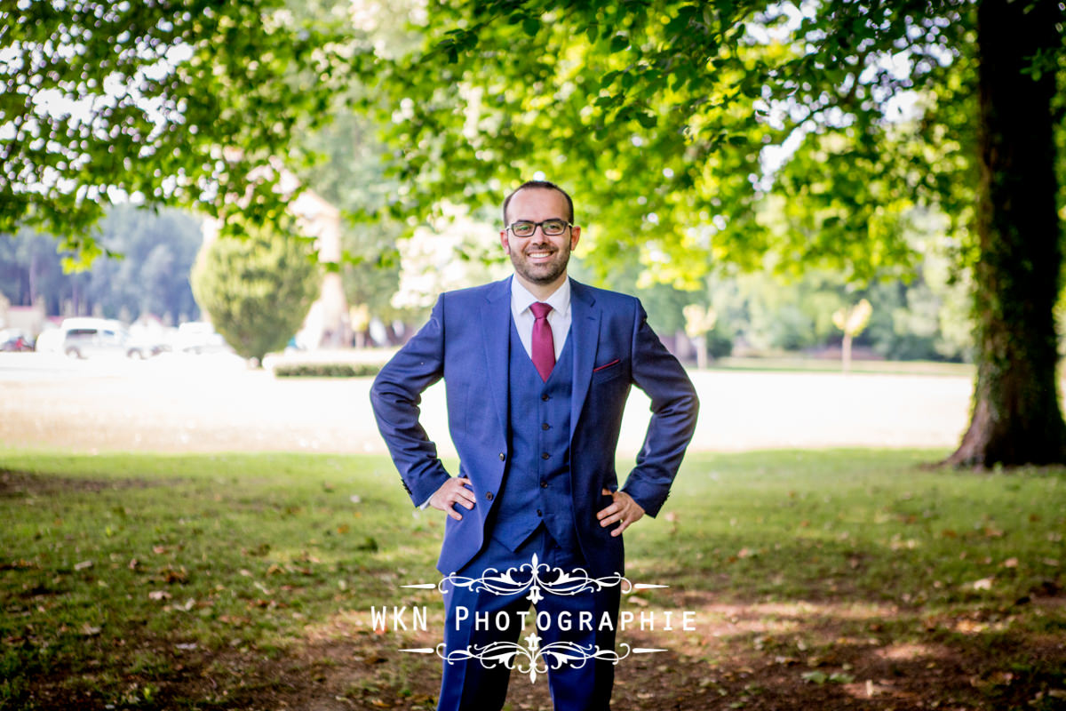 Photographe de mariage bourgogne - premier regard au chateau de Saulon