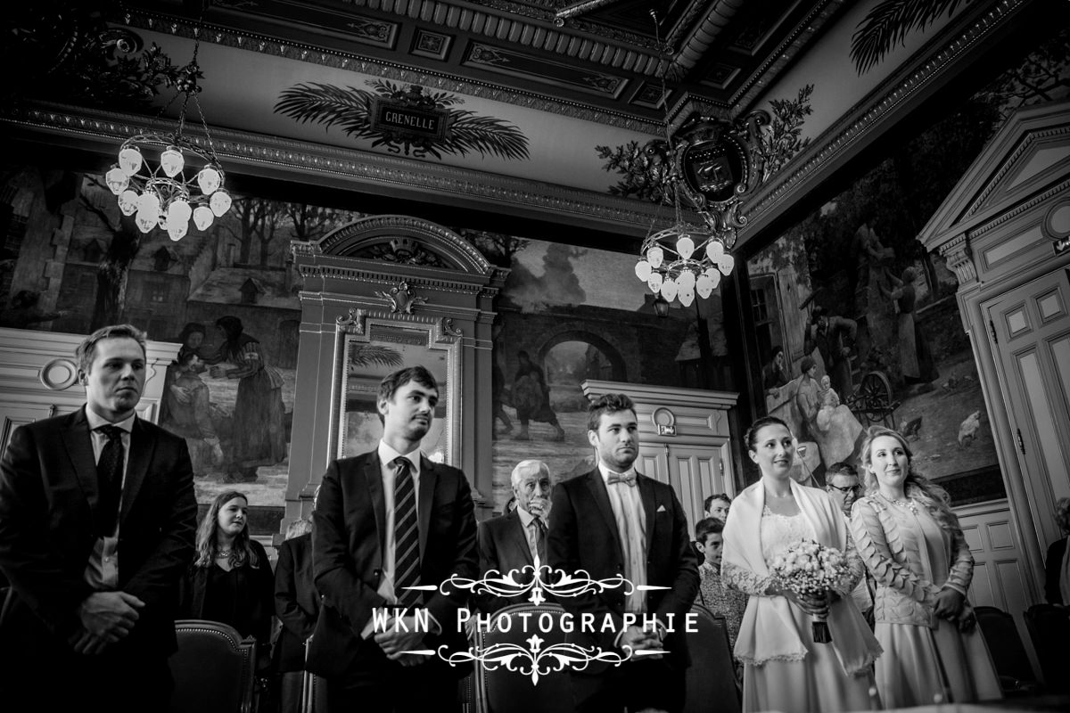 Photographe de mariage Paris - ceremonie civile a la mairie du 15eme a Paris