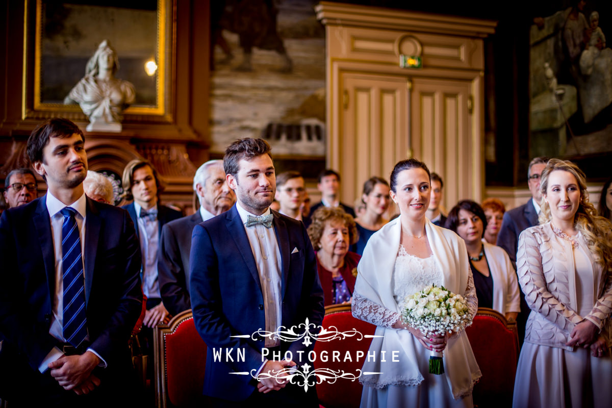 Photographe de mariage Paris - ceremonie civile a la mairie du 15eme a Paris