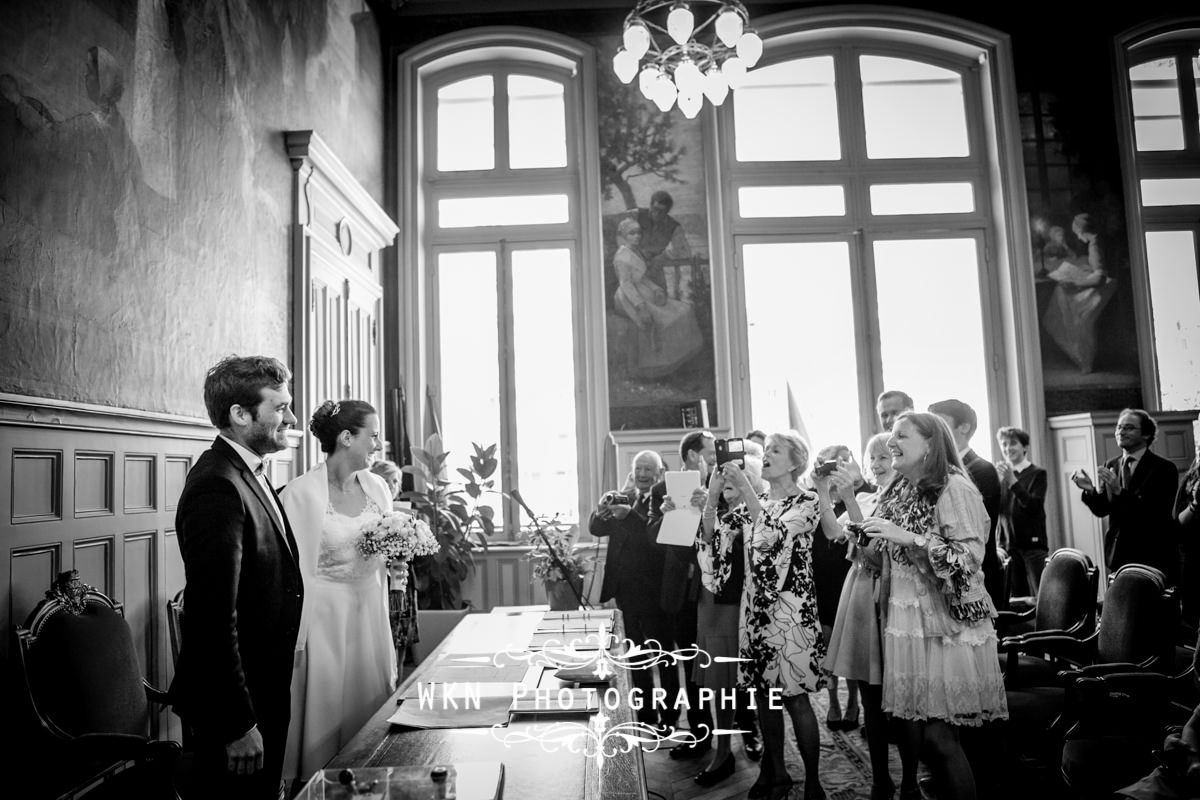 Photographe de mariage Paris - ceremonie civile a la mairie du 15eme a Paris