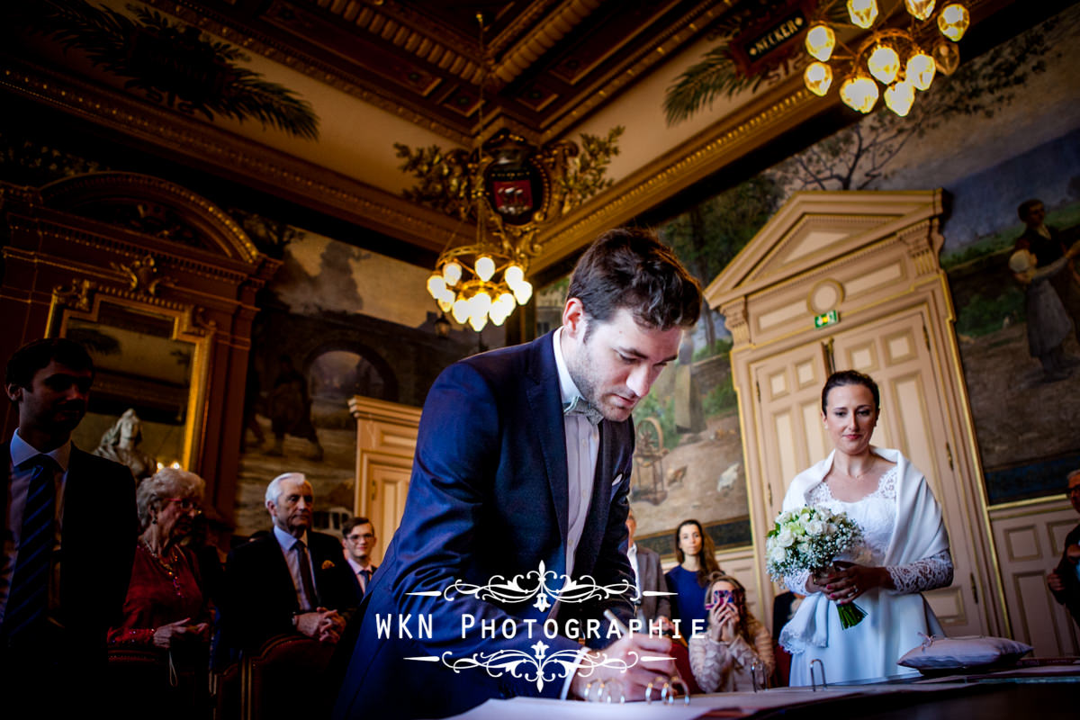 Photographe de mariage Paris - ceremonie civile a la mairie du 15eme a Paris