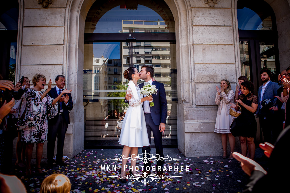 Photographe de mariage Paris - ceremonie civile a la mairie du 15eme a Paris