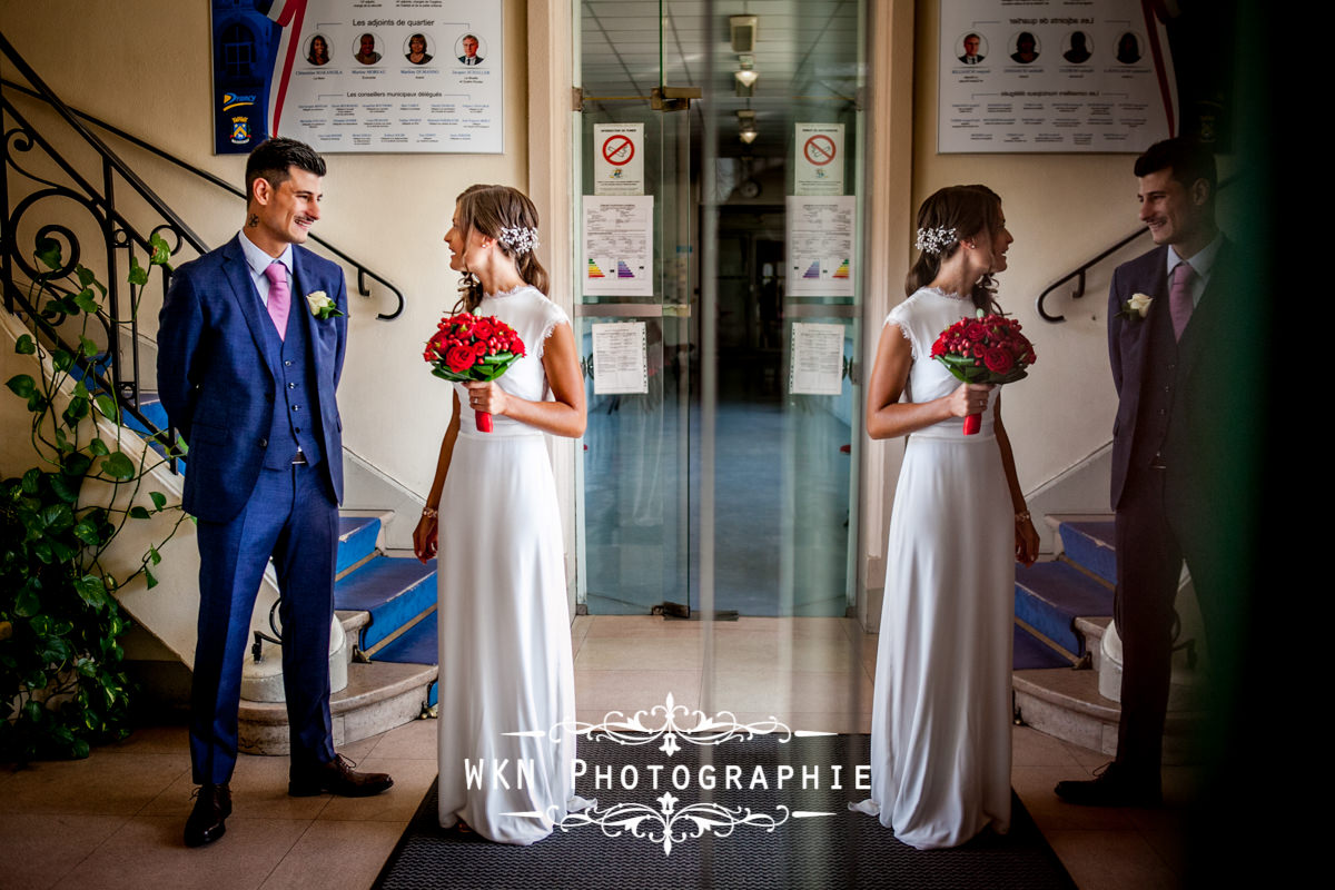 Photographe de mariage à Paris - cérémonie civile à la mairie de Drancy