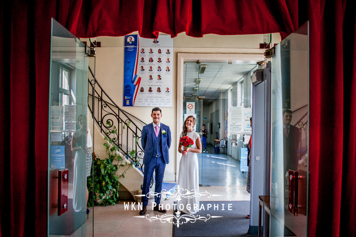 Photographe de mariage à Paris - cérémonie civile à la mairie de Drancy