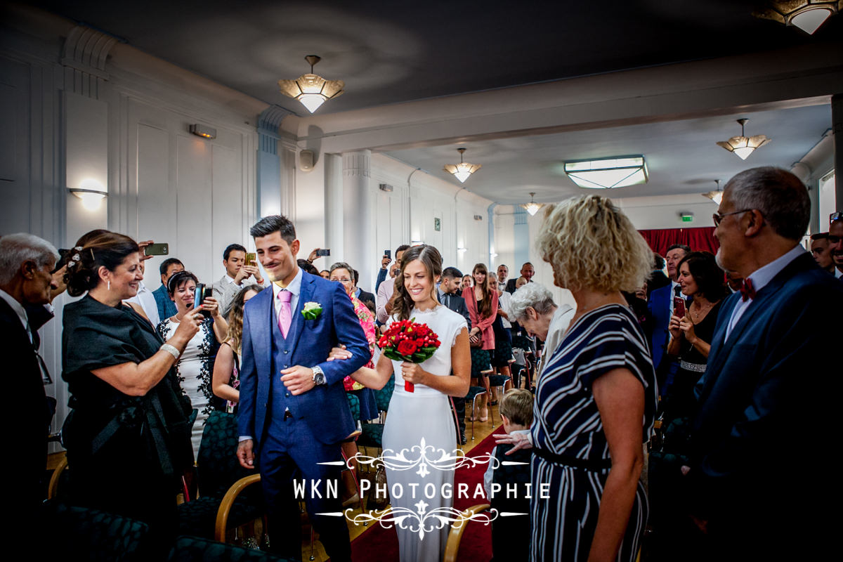 Photographe de mariage à Paris - cérémonie civile à la mairie de Drancy