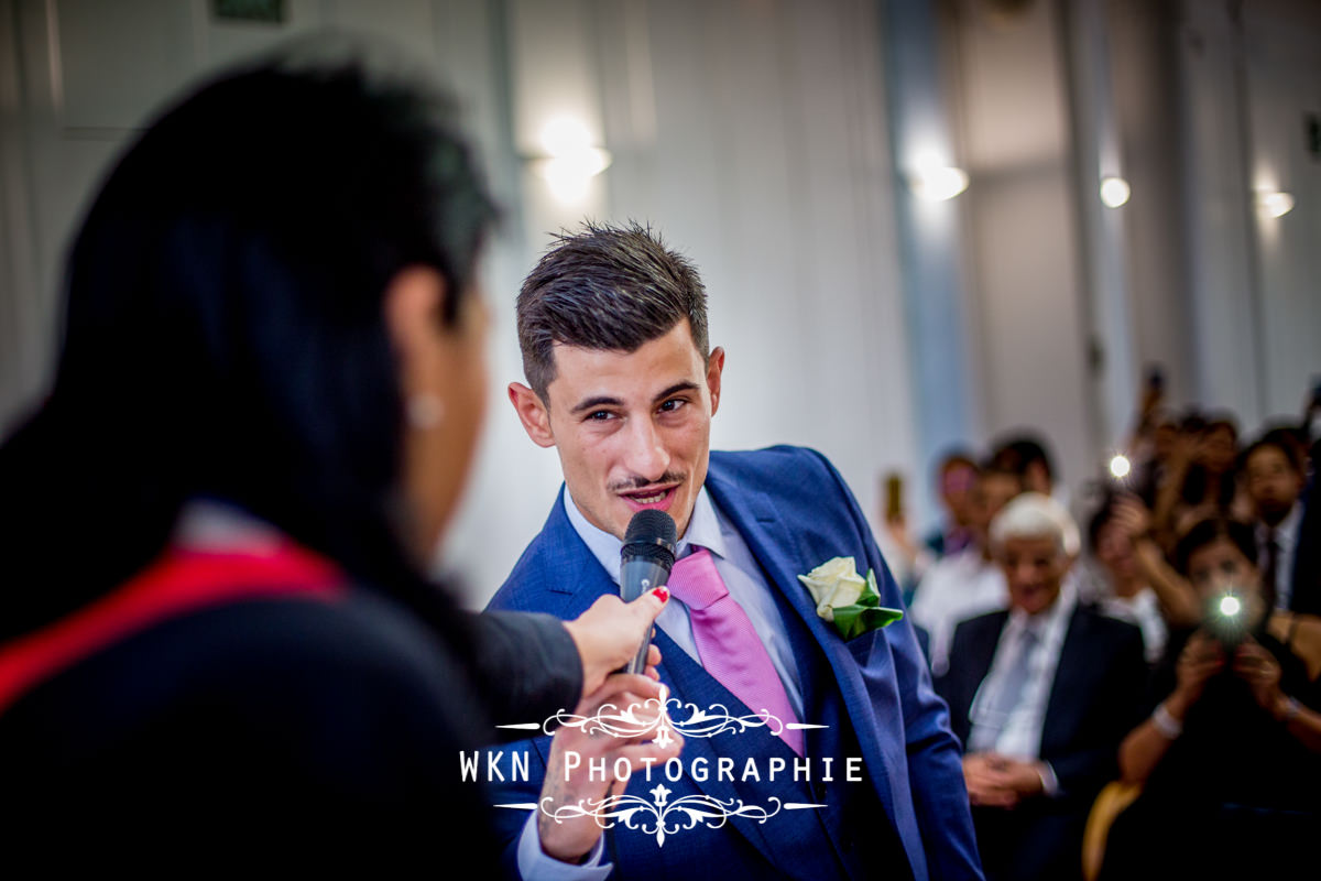 Photographe de mariage à Paris - cérémonie civile à la mairie de Drancy