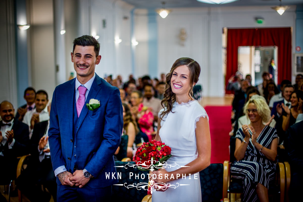 Photographe de mariage à Paris - cérémonie civile à la mairie de Drancy