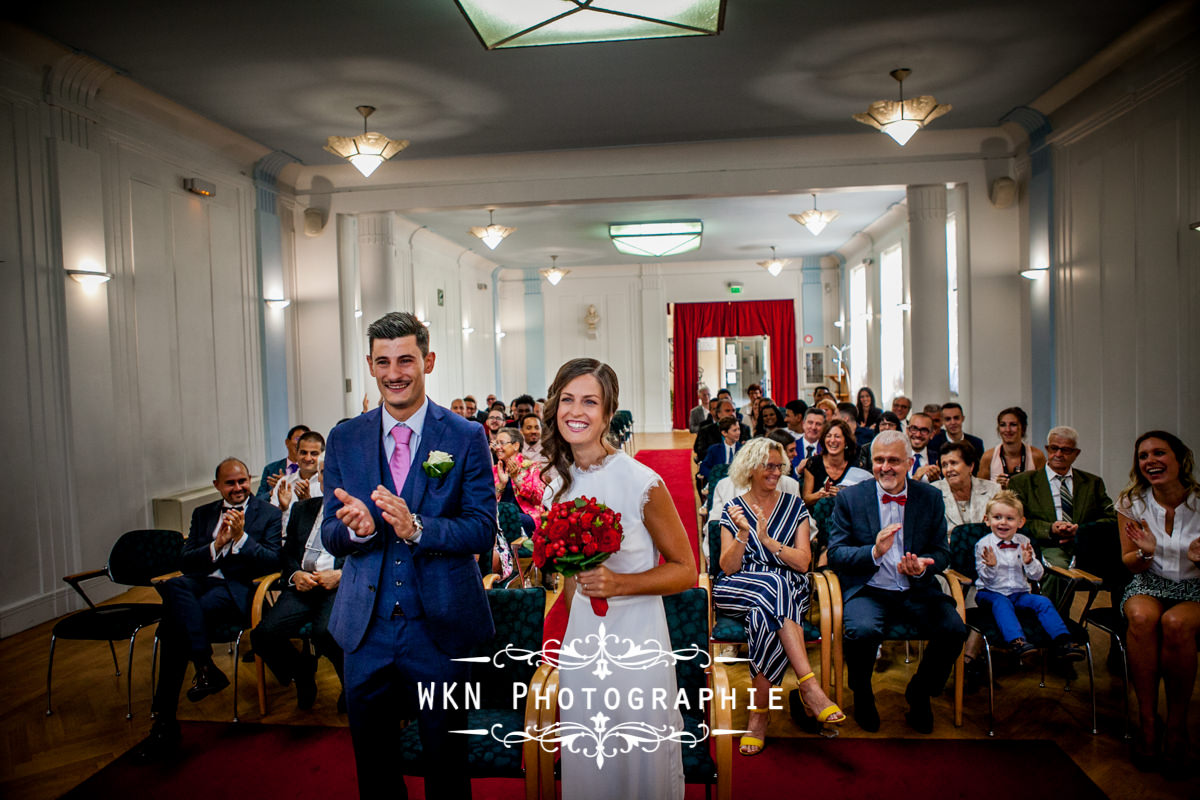 Photographe de mariage à Paris - cérémonie civile à la mairie de Drancy