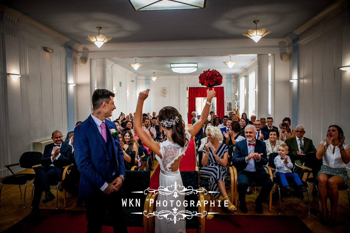 Photographe de mariage à Paris - cérémonie civile à la mairie de Drancy