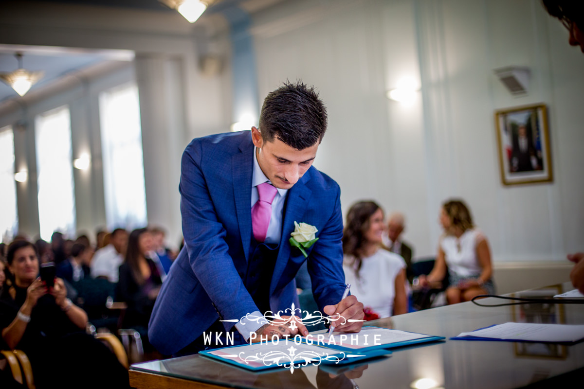 Photographe de mariage à Paris - cérémonie civile à la mairie de Drancy