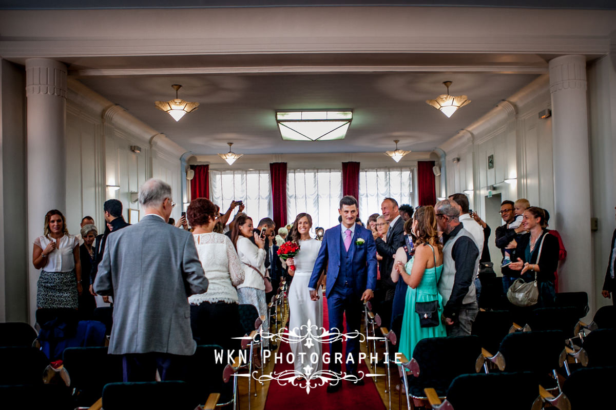 Photographe de mariage à Paris - cérémonie civile à la mairie de Drancy