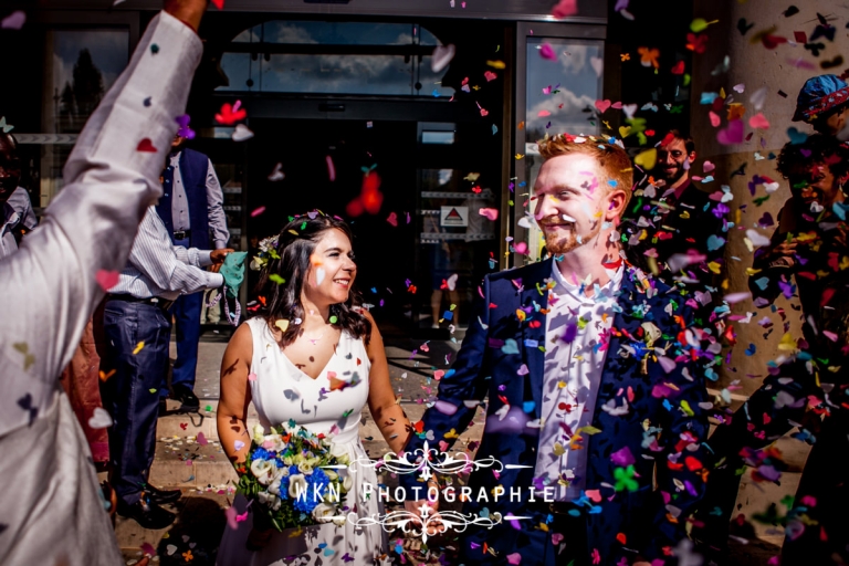 Lancer de confettis - conseils du photogrqphe de mariage