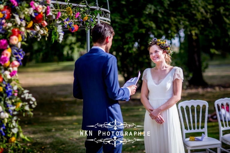 Photographe de mariage - ceremonie laique à la Bergerie du Vaujoly