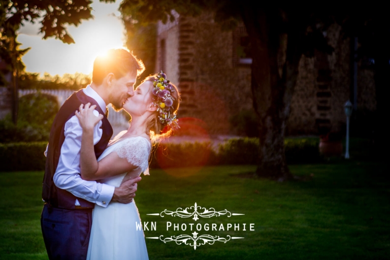 Photographe de mariage a Chartres - seance photo de couple au coucher du soleil